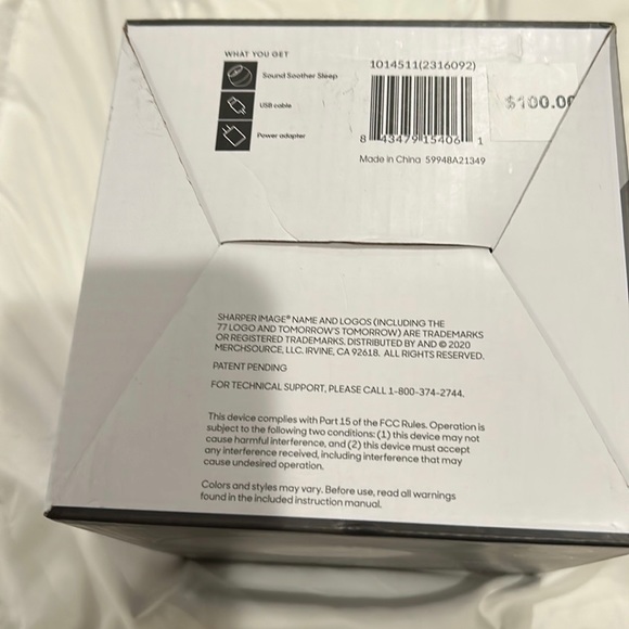 SHARPER IMAGE :Sound Soother White Noise Machine - Picture 6 of 8